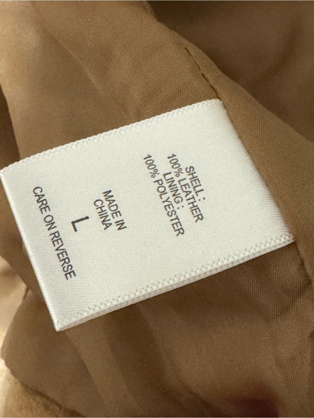 New York & Company Suede Moto Jacket in Tan - Picture 9 of 9